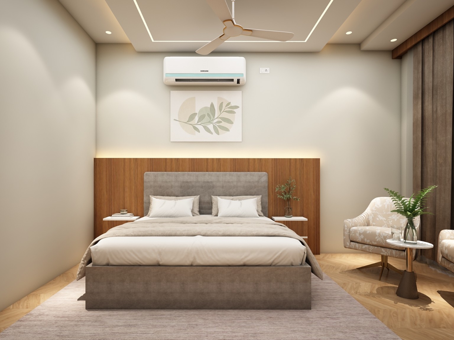 Well-appointed AC guest room
